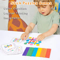Kid Niva Rainbow Stick Puzzle – Montessori Matching Toy