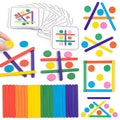 Kid Niva Rainbow Stick Puzzle – Montessori Matching Toy